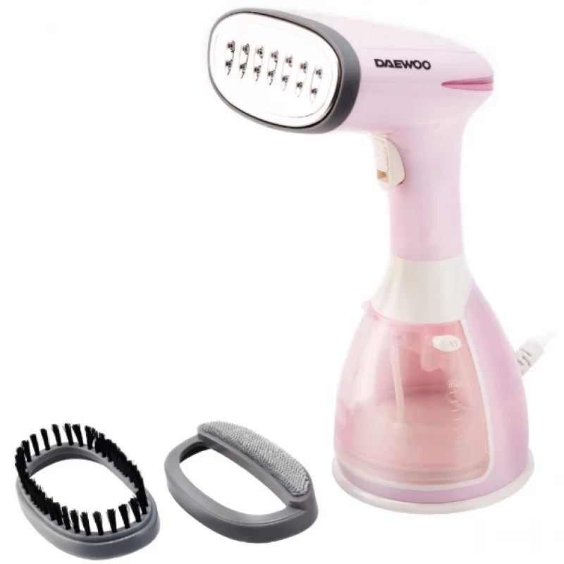 Отпариватель для одежды DAEWOO DGS1500PK, 1500 Вт,  Паровой удар 60 г, мин,  Розовый