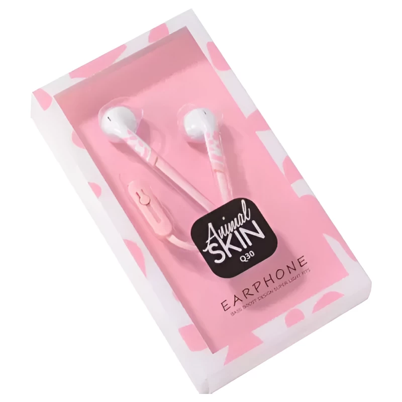 Casti cu fir KEEKA Q30 PINK