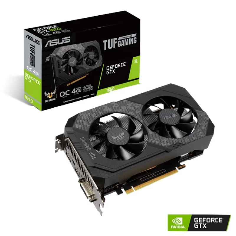 Placa video ASUS TUF-GTX1650-O4GD6-GAMING, GeForce GTX 1650 D6, 4GB GDDR6 128bit DVI HDMI DP