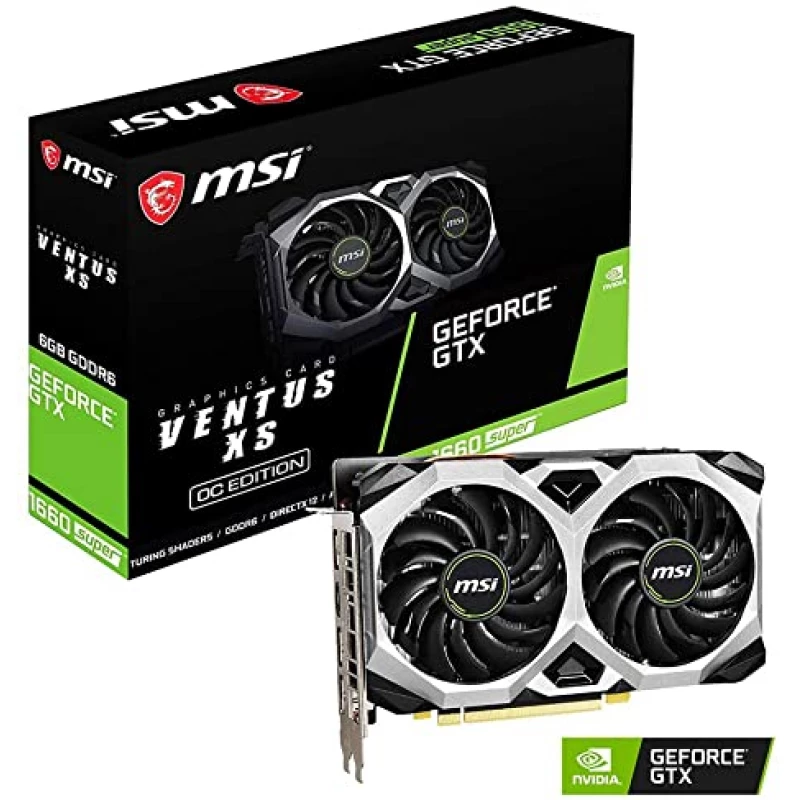 Placa video MSI GeForce GTX 1660 SUPER VENTUS XS OC 6G, GeForce GTX 1660 SUPER, 6GB GDDR6 192Bit HDMI DP