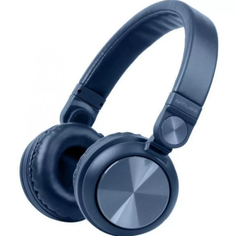 Casti cu fir si microfon MUSE M-276 BT DARK BLUE, Bluetooth
