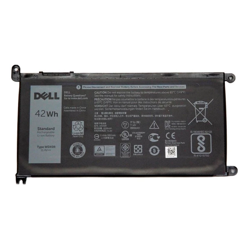 Baterie laptop DELL INSPIRON 5567 5565 5568 5578 5368 5378 5765 7368 7378 7460 7560 7569 7579 7778 7779 / LATITUDE 3180 3189 3379 3480 3580 / VOSTRO 5468 5470 5568 WDX0R 8YPRW CYMGM FW8KR Y3F7Y, 11.4V 3500mAh Black Original