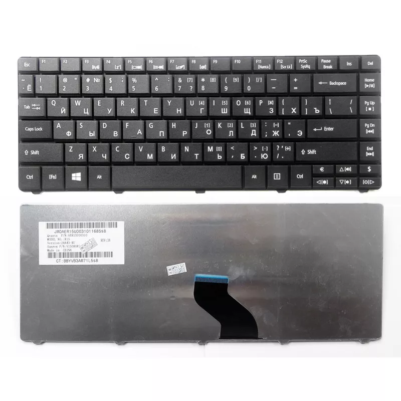 Tastatura laptop ACER ASPIRE E1-421 E1-431 E1-451 E1-471 TRAVELMATE 8371 8471 ENG/RU BLACK