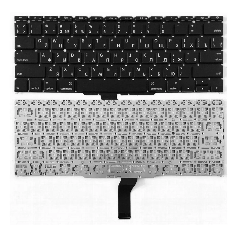 Клавиатура для ноутбука APPLE MACBOOK AIR 11 A1370 A1465 W/O FRAME ENTER-SMALL ENG/RU BLACK
