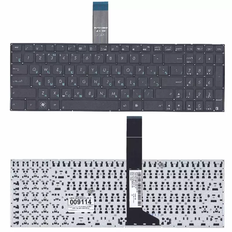 Tastatura laptop ASUS X550 X552 R510 F550 F552 X750 F750 K550 S550 D552 A550 P550 R513 R505 F520 W/O FRAME ENTER-SMALL ENG/RU BLACK