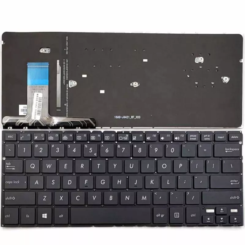 Клавиатура для ноутбука ASUS UX330 series, w/Backlit w/o frame ENTER-small ENG/RU Black