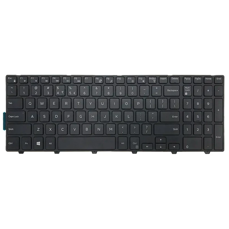 Клавиатура для ноутбука DELL Inspiron 17 5765 5767 5770 5775, w/backlit w/o frame ENTER-small ENG/RU Black