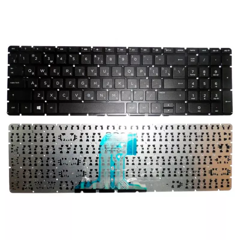 Tastatura laptop HP PAVILION 15-AC, 15-AF, 15-AY, 15-BA, 17-Y, 17-X, 250 G4, 255 G4, 250 G5, 255 G5, w/o frame ENTER-small ENG/RU Black