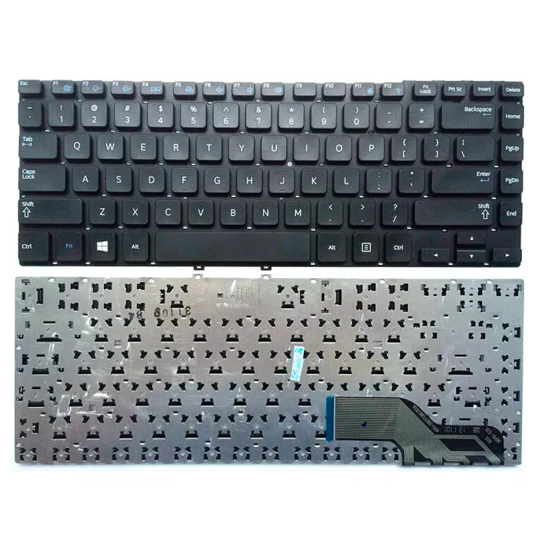 Клавиатура для ноутбука Samsung NP350V4X NP355V4, w/o frame ENTER-small ENG/RU Black