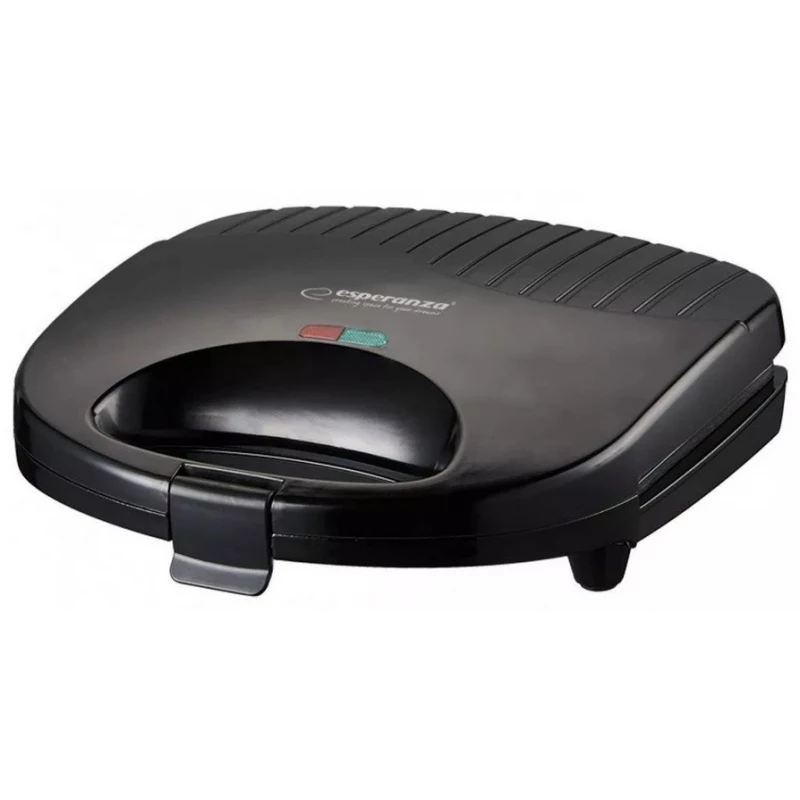 Aparat pentru sandwich-uri ESPERANZA TORTILLA EKT009, 1000 W,   Placi antiaderente,  Indicator functionare,  Negru