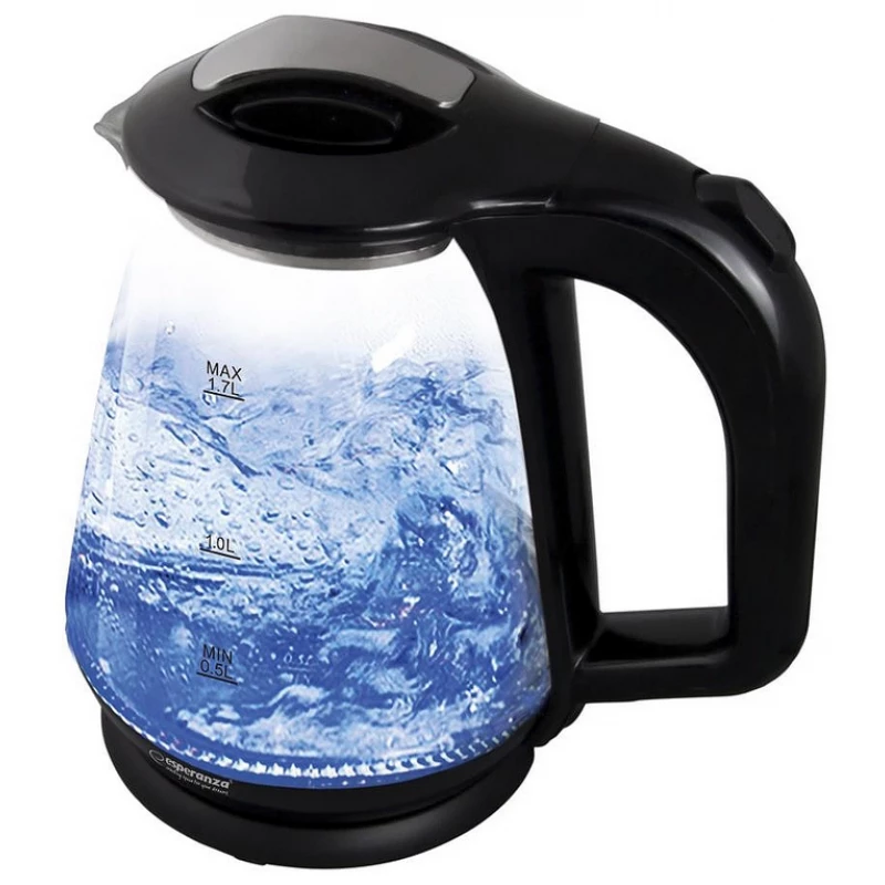 Электрочайник ESPERANZA MISSOURI EKK024K, 1.7 л,  1500 Вт,  Пластик,  Стекло,  Черный