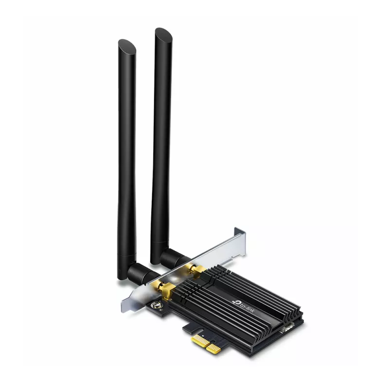 WiFi адаптер TP-LINK Archer TX50E, 3000 Мбит,  с,  2, 4–5 ГГц,  PCIe