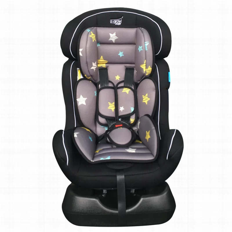 Scaun auto pentru copii U-Grow U213-STA, 0, 1, 2,  0-25 kg,  0-6 ani,  Instalare cu fata inainte, inapoi,  Negru,  Gri