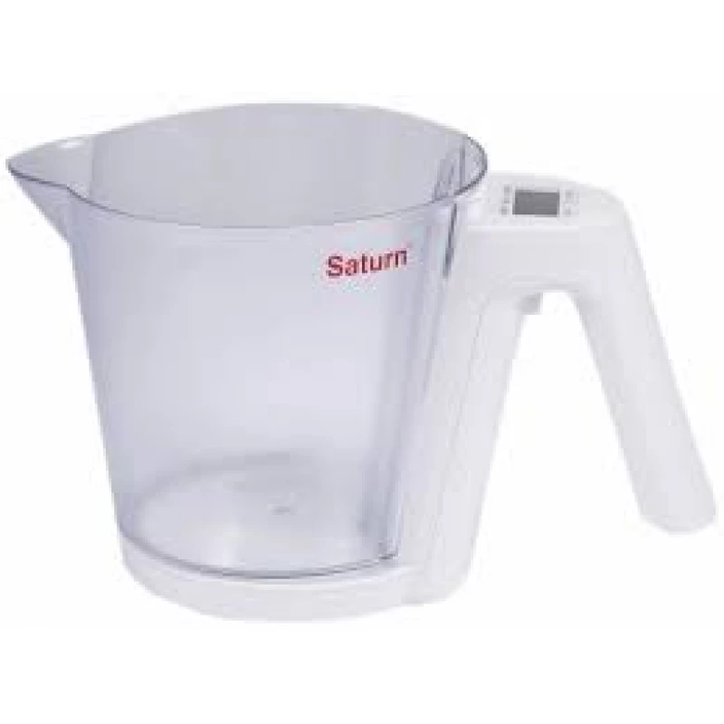 Cantar de bucatarie SATURN ST-KS7800, 3 kg,  Plastic,   Functie cintarire lichid, 2 x AAA