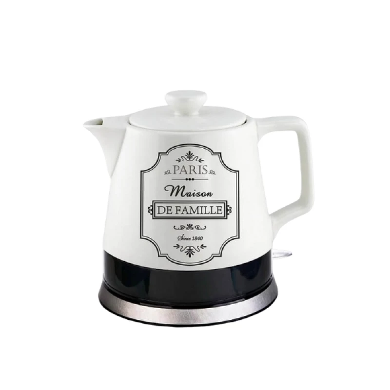 Электрочайник Maestro MR-072, Paris Maison, 1.2 л, 2200 Вт, Керамика, Белый