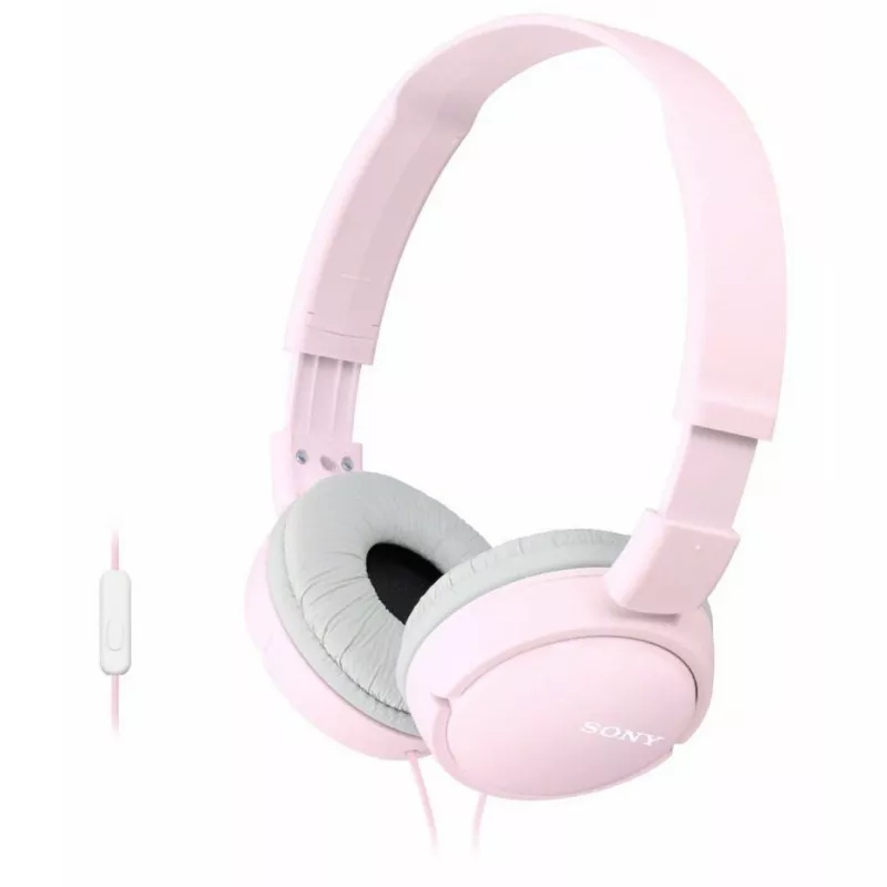 Наушники проводные с микрофоном SONY MDR-ZX110AP PINK