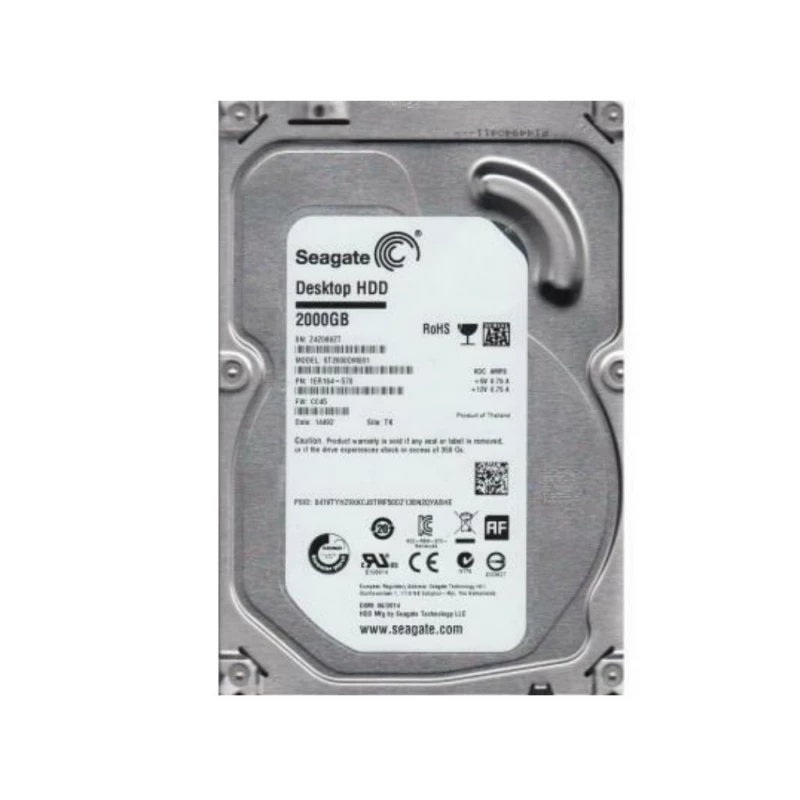 HDD SEAGATE PIPELINE (ST2000VM003), 3.5 2.0TB, 64MB 5900rpm Factory Refubrished