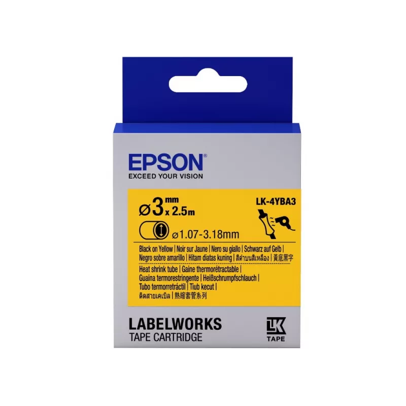 Cartus EPSON LK4YBA3 HST BLK/YELL D3/2, 5,  C53S654905