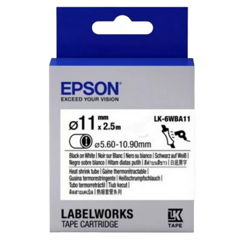 Cartus EPSON LK6WBA11 HST BLK/WHT D11/2, 5,  C53S656902