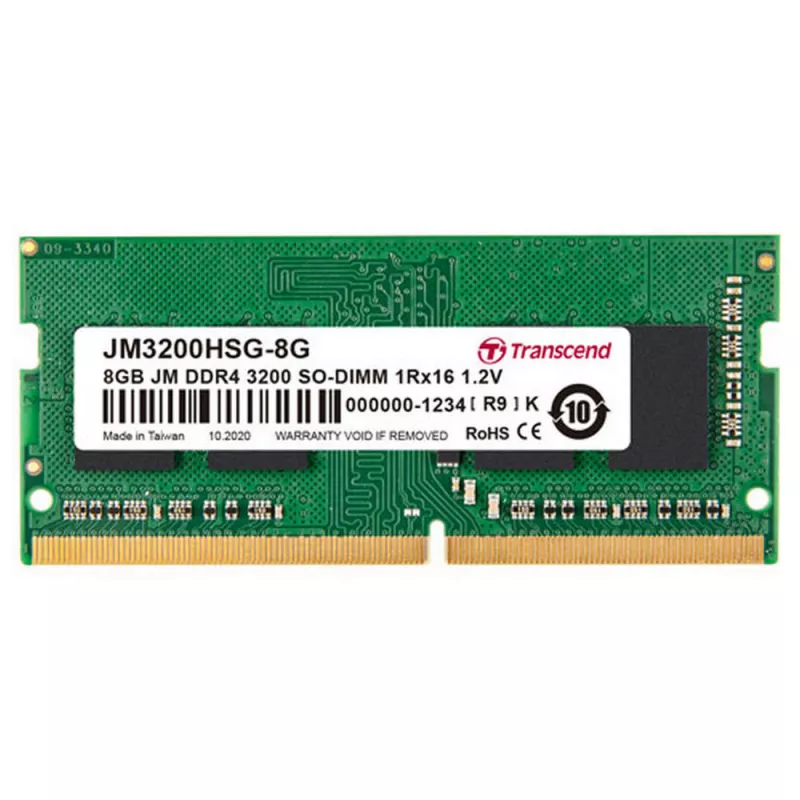RAM TRANSCEND PC25600, SODIMM DDR4 8GB 3200MHz, CL22,  1.2V