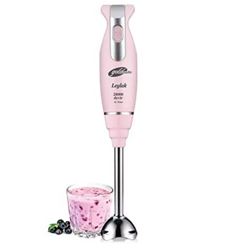Blender de mana GOLDMASTER GM 7235 P, 1000 W,  2 viteze,  Inox,  Roz