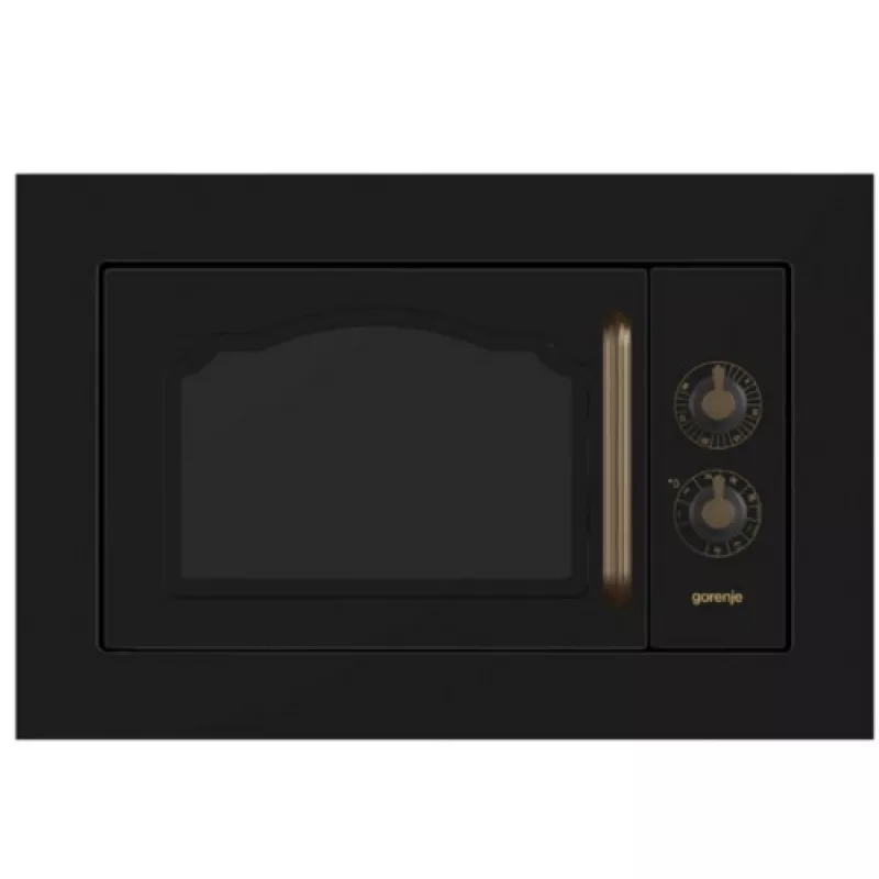 Cuptor cu microunde incorporabil GORENJE BM 235 CLB, 23 l,  800 W, 1100 W,  Control mecanic,  Grill,  Negru