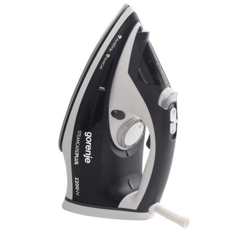 Fier de calcat GORENJE SIH2200DGT, Talpa ceramica,  2200 W,  Jet de abur 90 g, min,  280 ml,  Negru
