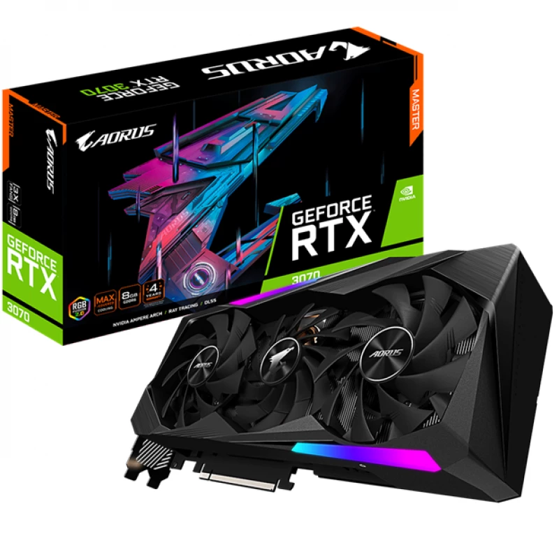 Placa video GIGABYTE GV-N3070AORUS M-8GD, GeForce RTX 3070, 8GB GDDR6 256bit HDMI DP