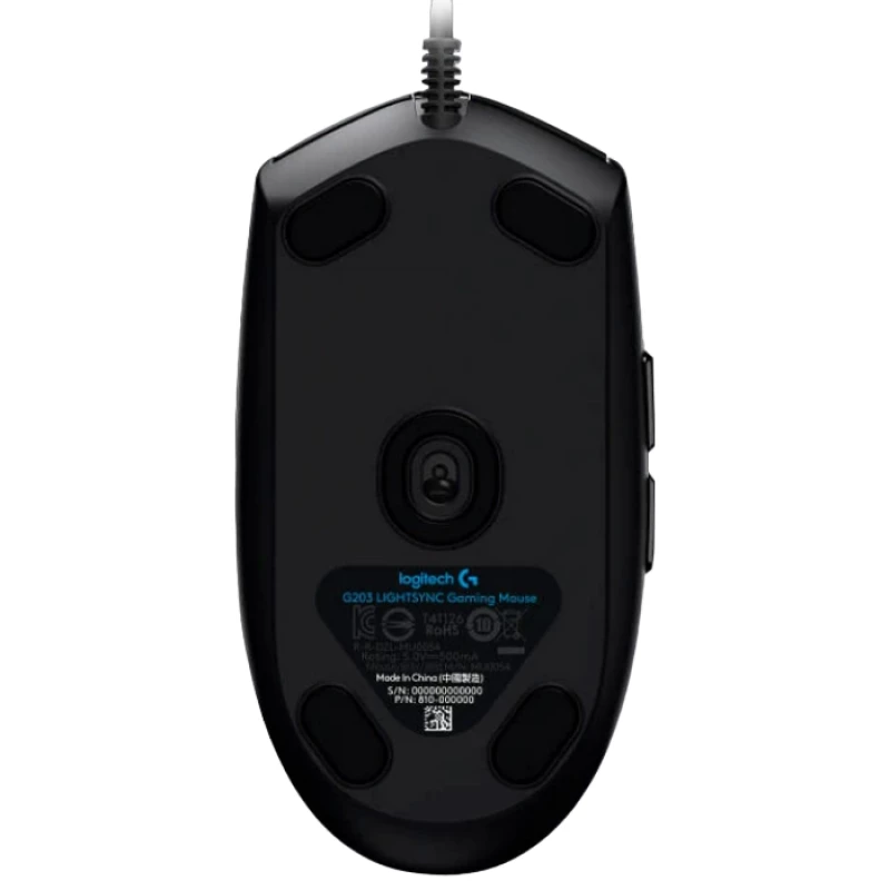 Gaming Mouse LOGITECH G203 LIGHTSYNC RGB LIGHTING BLACK