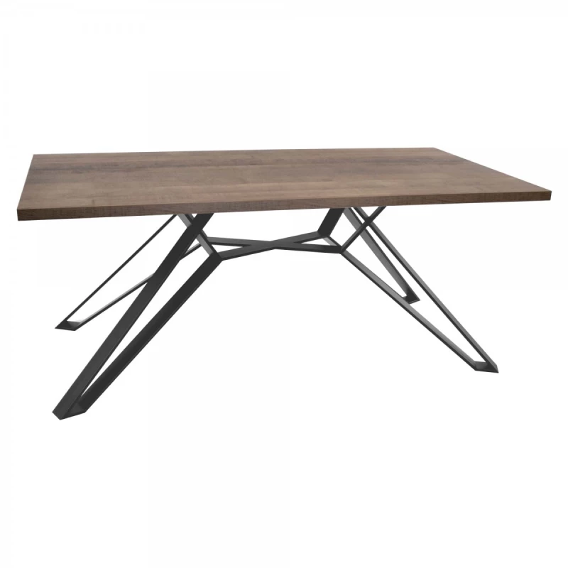 Стол DP SELENA 1800*900, Прямоугольный,  Черный,  Тёмное дерево,, 180 x 75 x 90