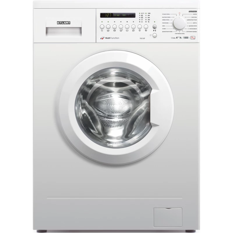 Masina de spalat rufe ATLANT СМА 70С107-000, Standard,  7 kg,  1000 RPM,  15 programe,  Alb, A++