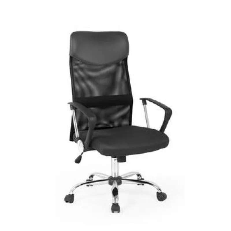 Fotoliu de birou Amf DAKAR (70 CM), Piele ecologica,  Negru