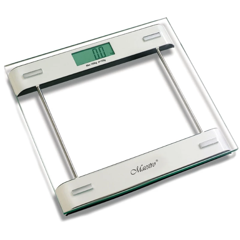 Напольные весы Maestro MR -1820, 150 кг,  Стекло,  Прозрачный, CR2032