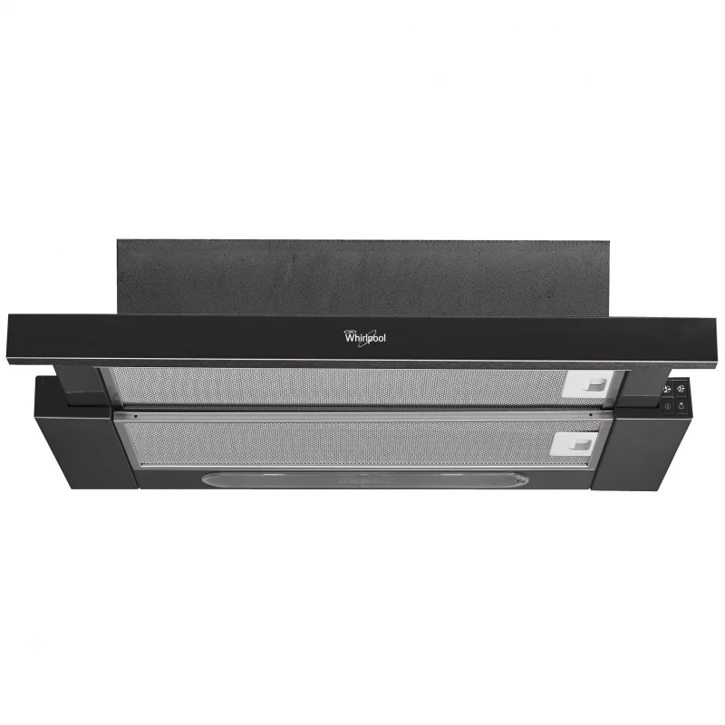 Вытяжка Whirlpool AKR 749/1 NB, 304 м³/ч, 1 двигатель , 60 cм, Жироулавливающий алюминиевый фильтр, Черный