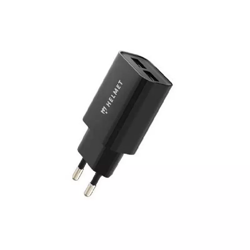 Зарядное устройство HELMET WALL CHARGER 2USB BLACK