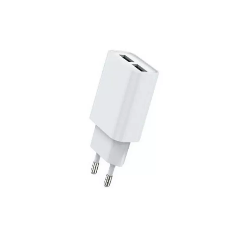 Incarcator HELMET WALL CHARGER 2USB WITH TYPE-C CABLE WHITE