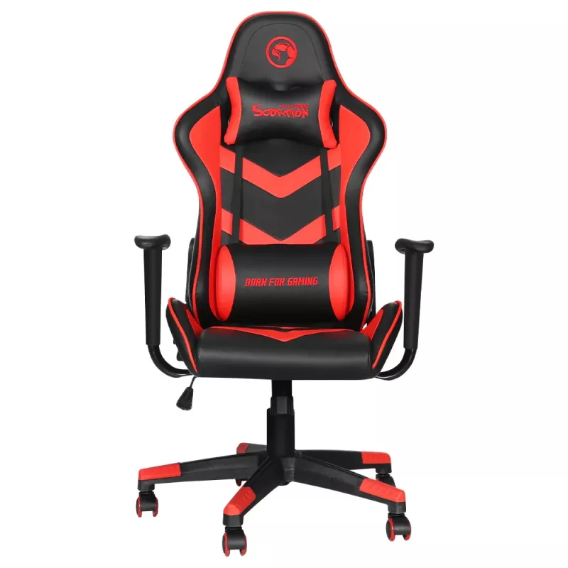 Fotoliu Gaming MARVO CH-106 Red, Piele artificiala, Gazlift, 150 kg, 180 cm