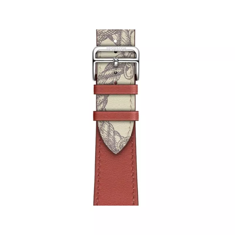 Bratara pentru ceas VPG RHEA SERIES REAL LEATHER IWATCH STRAP RED  40MM