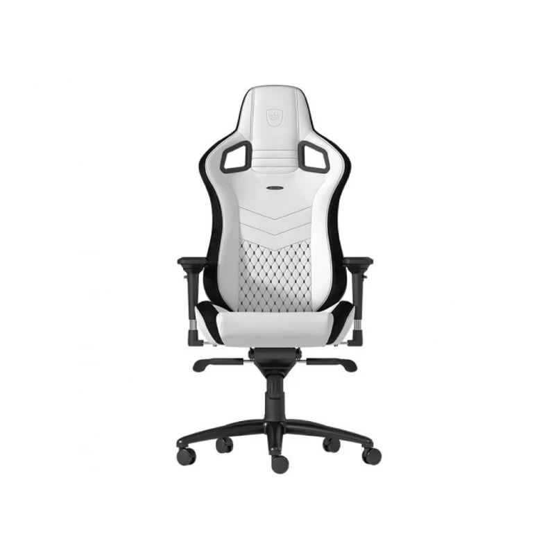Fotoliu Gaming NobleChairs Epic NBL-PU-BLA-004 White, User max load up to 120kg / height 165-180cm