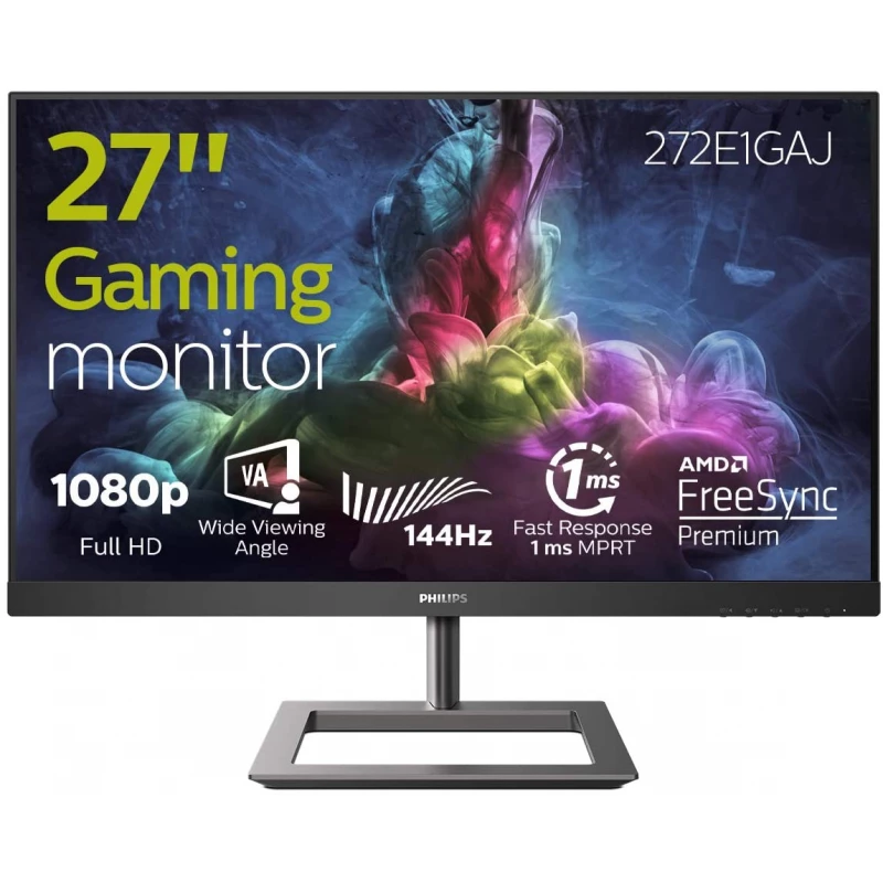 Monitor gaming PHILIPS 272E1GAJ, 27.0 1920x1080, VA 144Hz HDMI DP SPK