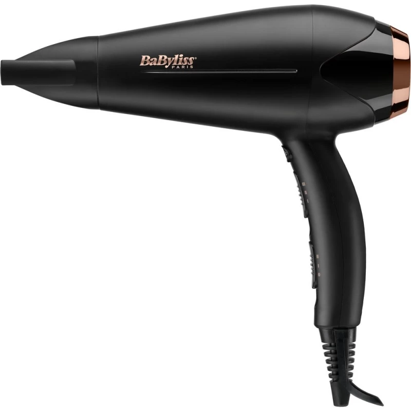 Uscator de par BABYLISS D570DE, Clasic,  2200 W,  2 viteze, 3 temperaturi,  Functie ionica