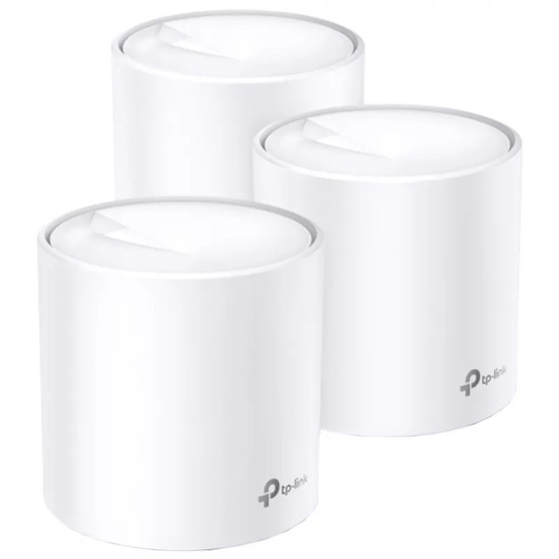 Router wireless TP-LINK DECO X20(3-PACK), Dual band,  Gigabit,  1800 Mbps,  Alb