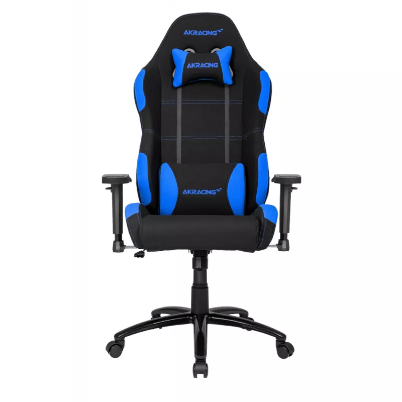 Fotoliu Gaming AKRacing Core AK-EX-SE-BL Black/Blue, Metal,  Poliester,  Gazlift,  150 kg,  160-190 cm,  Negru,  Albastru