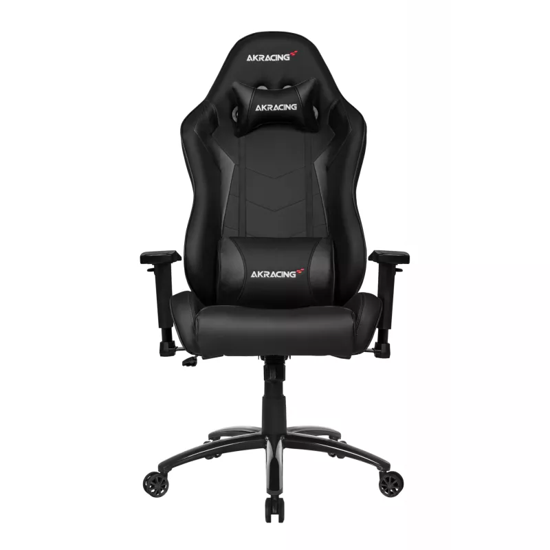 Fotoliu Gaming AKRacing Core SX AK-SX-BK Black, Metal,  Piele eco,  Gazlift,  150 kg,  160-190 cm,  Negru