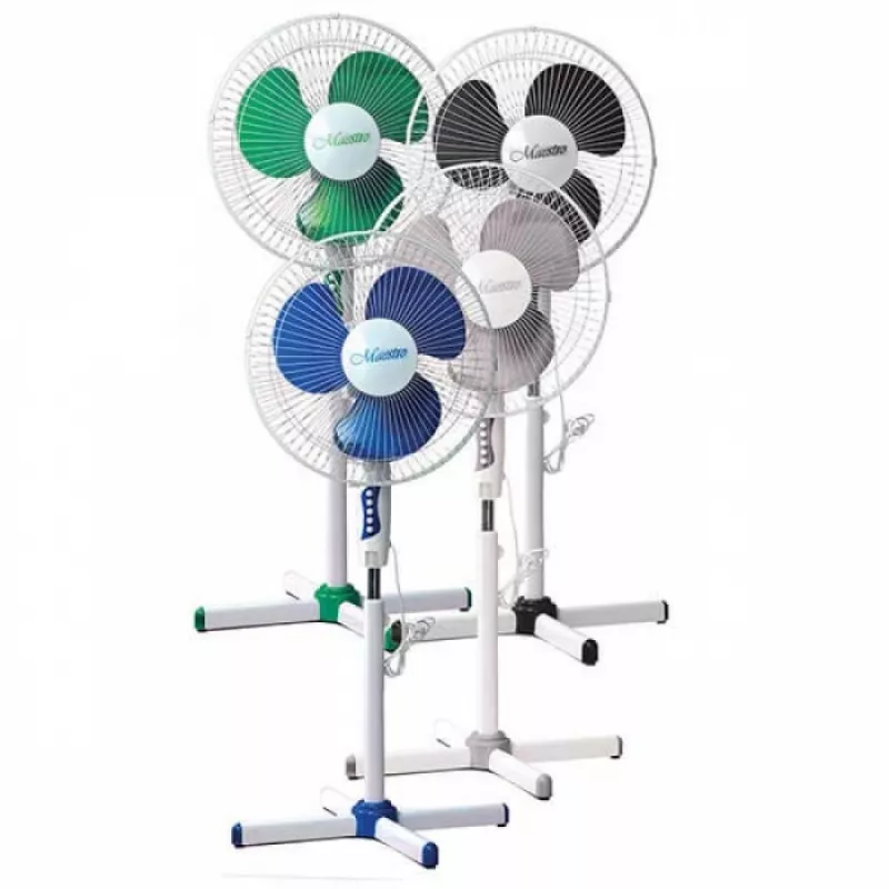 Ventilator Maestro MR - 900-2 (BLUE/GRAY), Pe podea,  60 W,  3 trepte de putere,  Albastru,  Gri