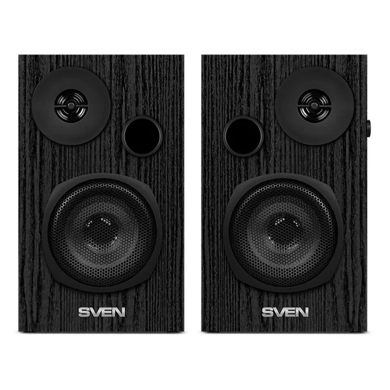 Boxa SVEN SPS-585 BLACK, 2.0 Wooden