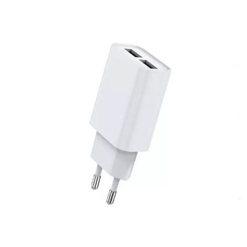 Accesorii GSM HELMET WALL CHARGER 2USB WITH MICRO-USB CABLE WHITE