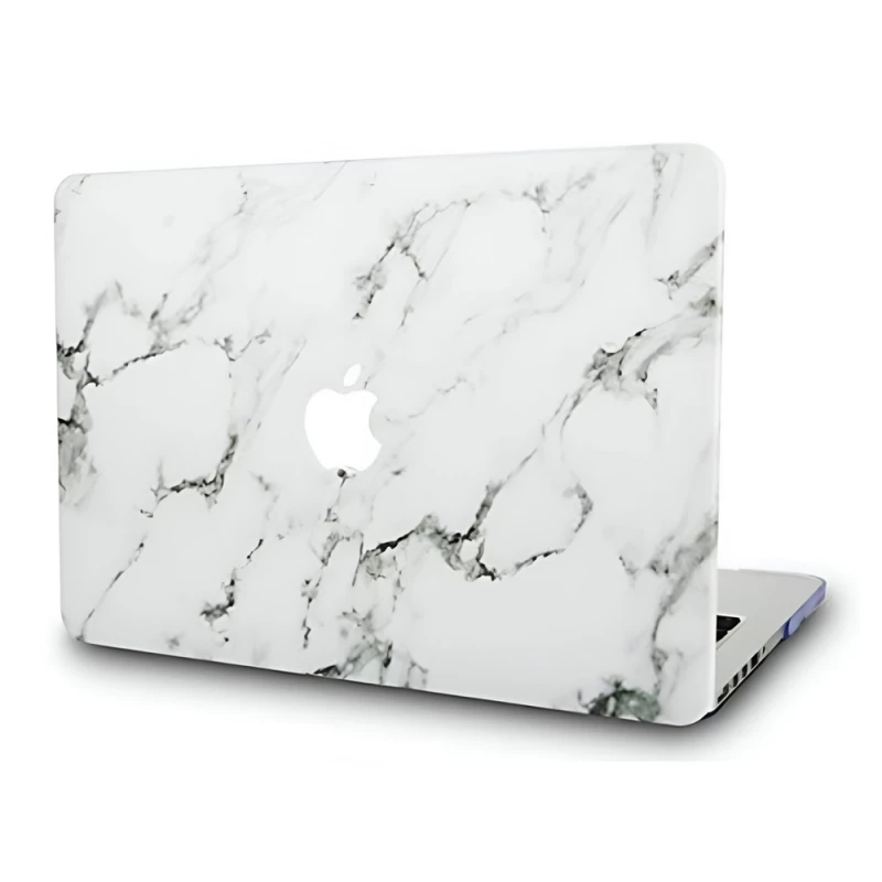 Pelicula protectoare decorativa HELMET HARDSHELL FOR MACBOOK PRO 13" (2016/2017),  MARBLE SILVER