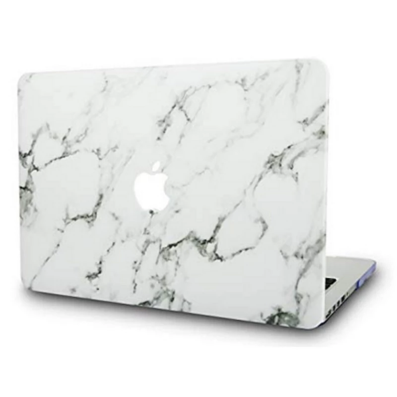 Pelicula protectoare decorativa HELMET HARDSHELL FOR MACBOOK PRO 15" (2016/2017),  MARBLE SILVER