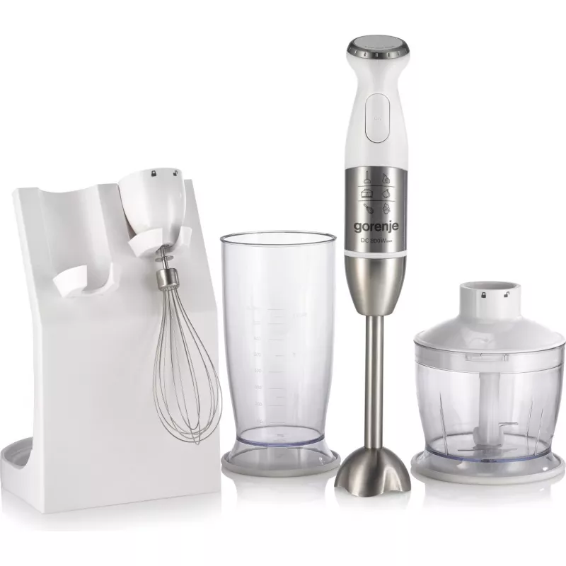 Блендер погружной GORENJE HBC806QW, 800 Вт,  0.5 л,  Vario Speed,  Нержавеющая сталь,  Белый